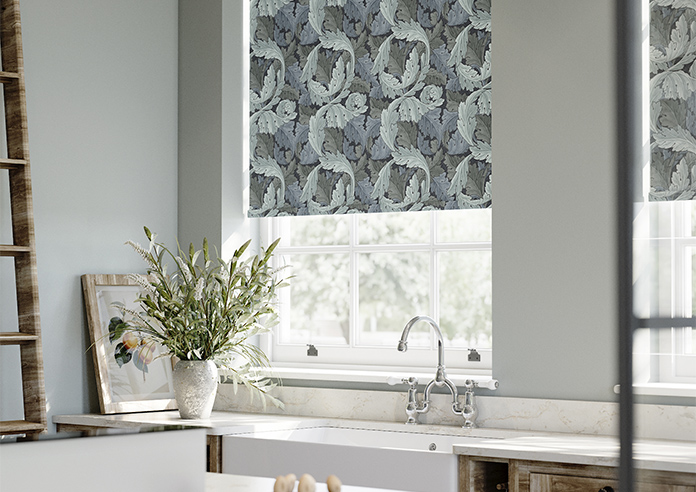 William Morris At Home Acanthus, Indigo - Roller Blind - Image 5